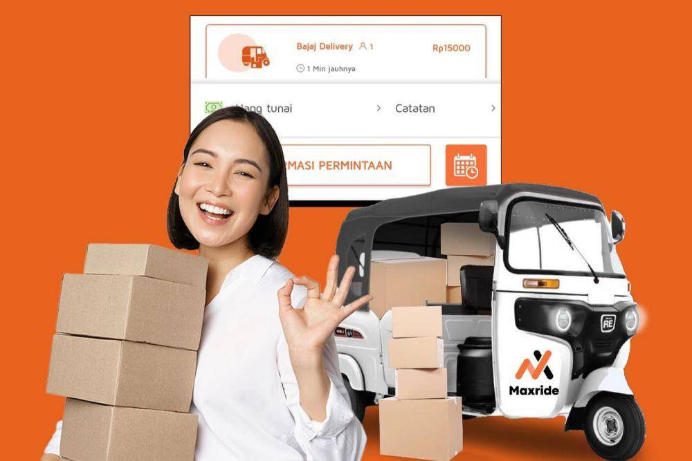 Maxride, penyedia transportasi bajaj online (instagram.com/maxrideindonesia)