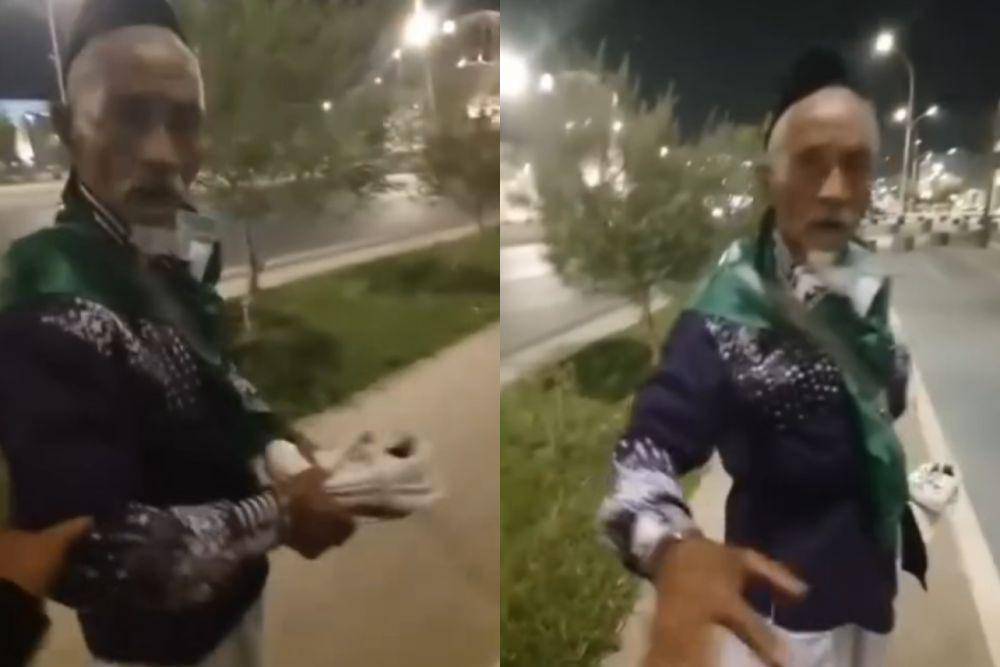 Viral video anggota jemaah haji tersesat di Madinah, Arab Saudi. (dok. Istimewa)