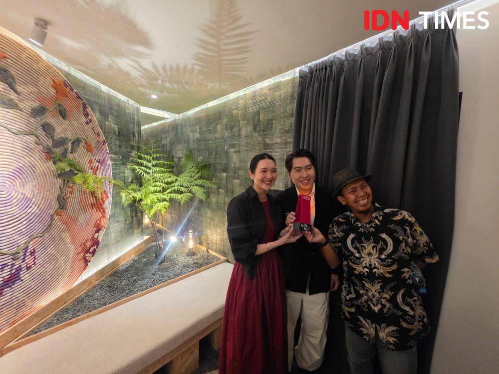 instalasi in-Lite Pavilion di ARCH:ID 2025, ICE BSD. 10 Mei 2025. (IDN Times/M. Tarmizi Murdianto)