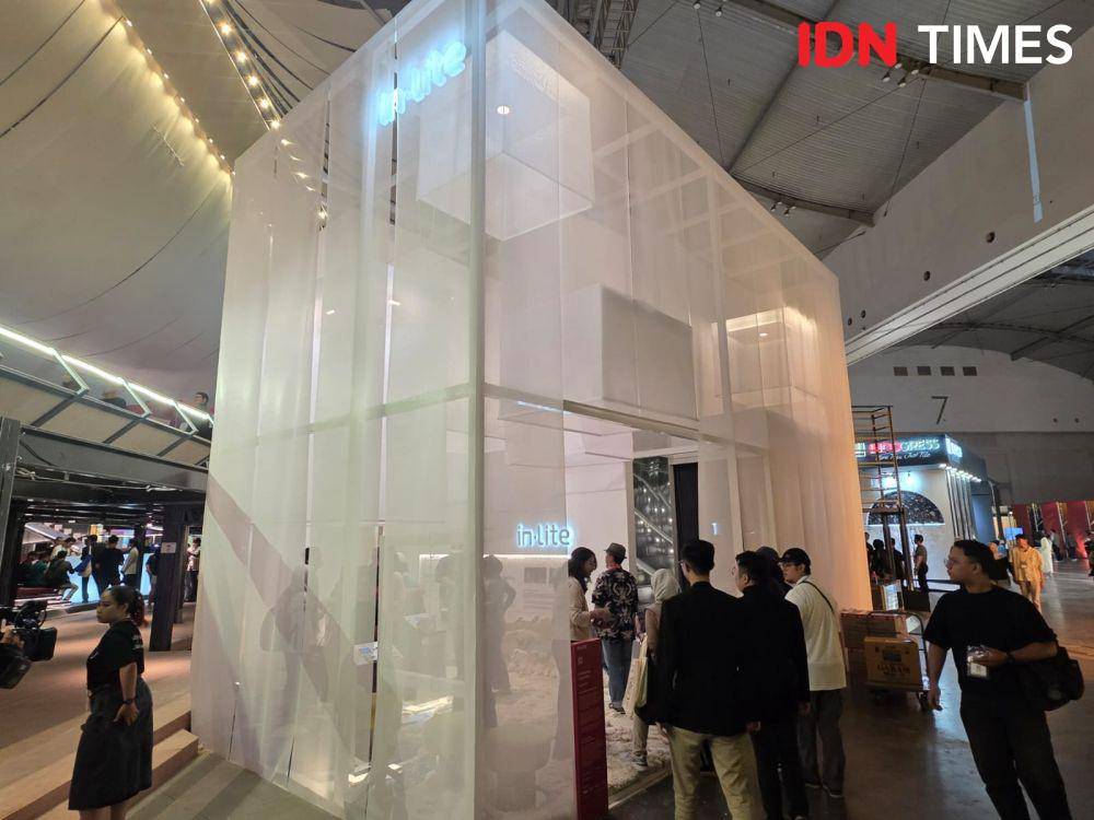 instalasi in-Lite Pavilion di ARCH:ID 2025, ICE BSD. 10 Mei 2025. (IDN Times/M. Tarmizi Murdianto)