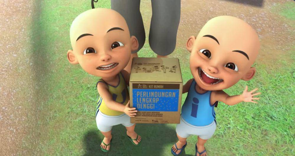 warga Kampung Durian Runtuh yang pernah masuk TV (youtube.com/Les' Copaque Production)