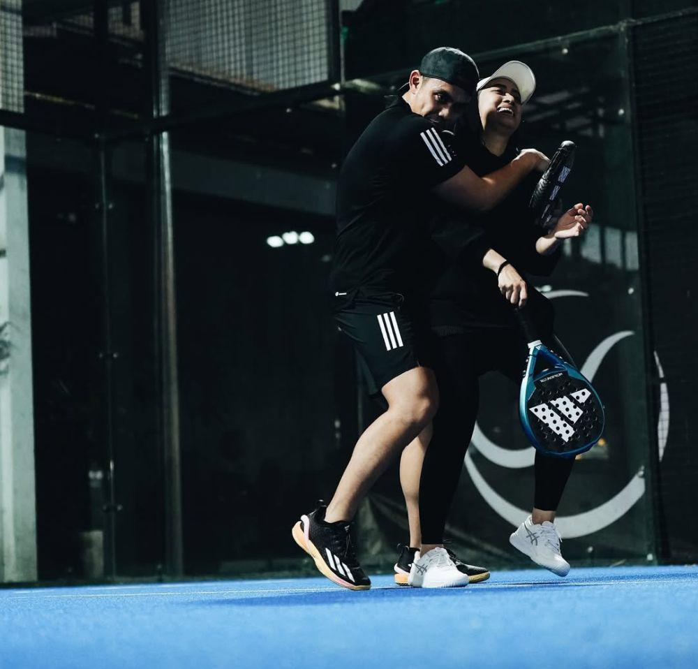 pasangan seleb main padel (instagram.com/dittopercussion)