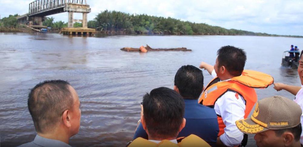 Gubernur Desak Pembangunan Jembatan P6 Lalan Rampung 31 Desember