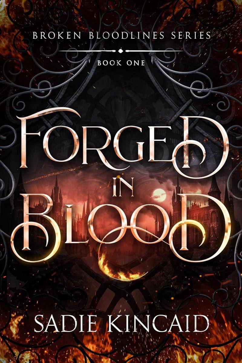 Sampul Forged in Blood (goodreads.com)