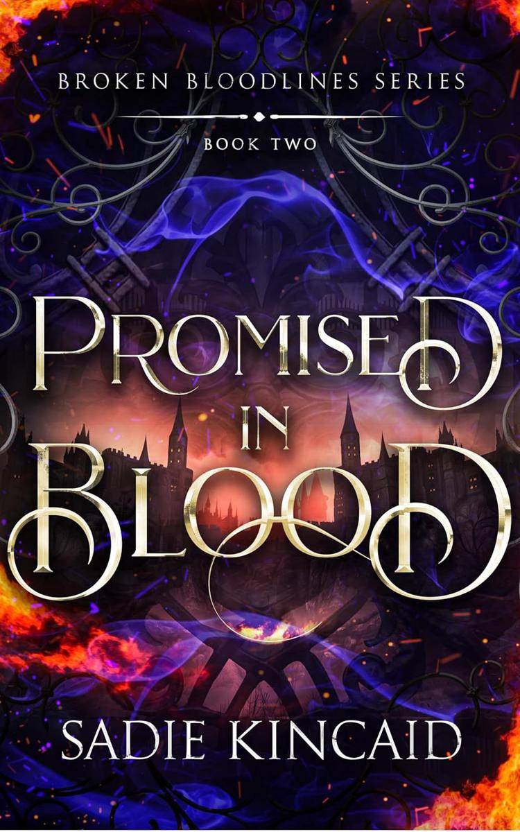 Sampul Promised in Blood (goodreads.com)
