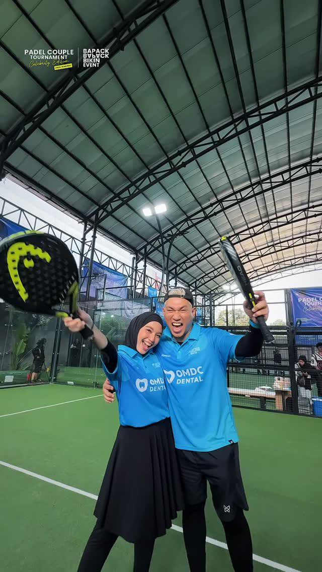 pasangan seleb main padel (instagram.com/rizalarmada)