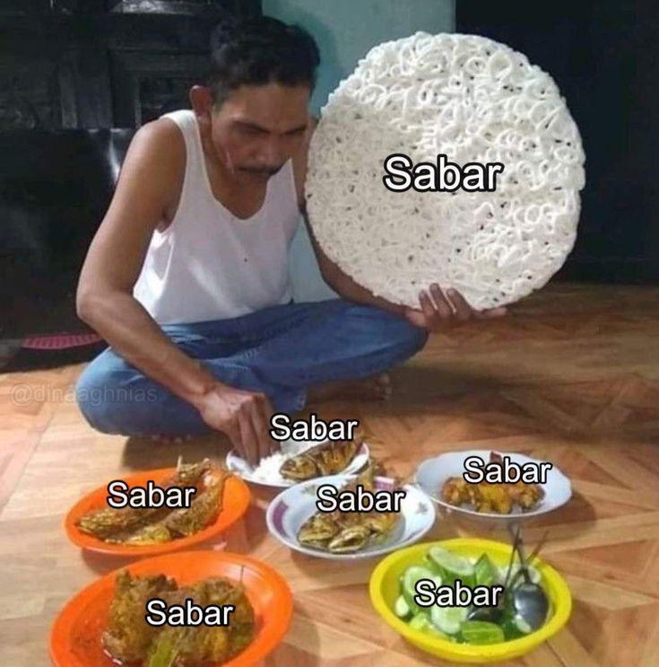 Meme ketika hidup isinya sabar mulu (x.com/AuroraVeil__)