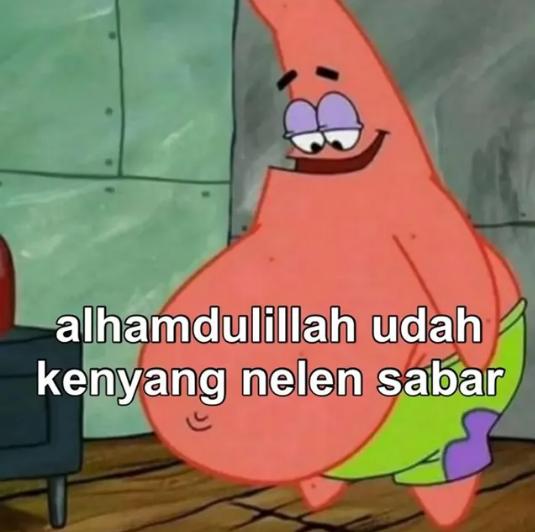 Meme ketika hidup isinya sabar mulu (instagram.com/th3swettie)