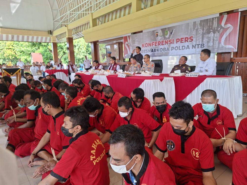 Polda NTB Tangkap 85 Tersangka Kasus Narkoba