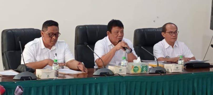 Ketua Umum KONI Sumut terpilih Hatunggal Siregar mengumumkan susunan pengurusnya (dok.istimewa)
