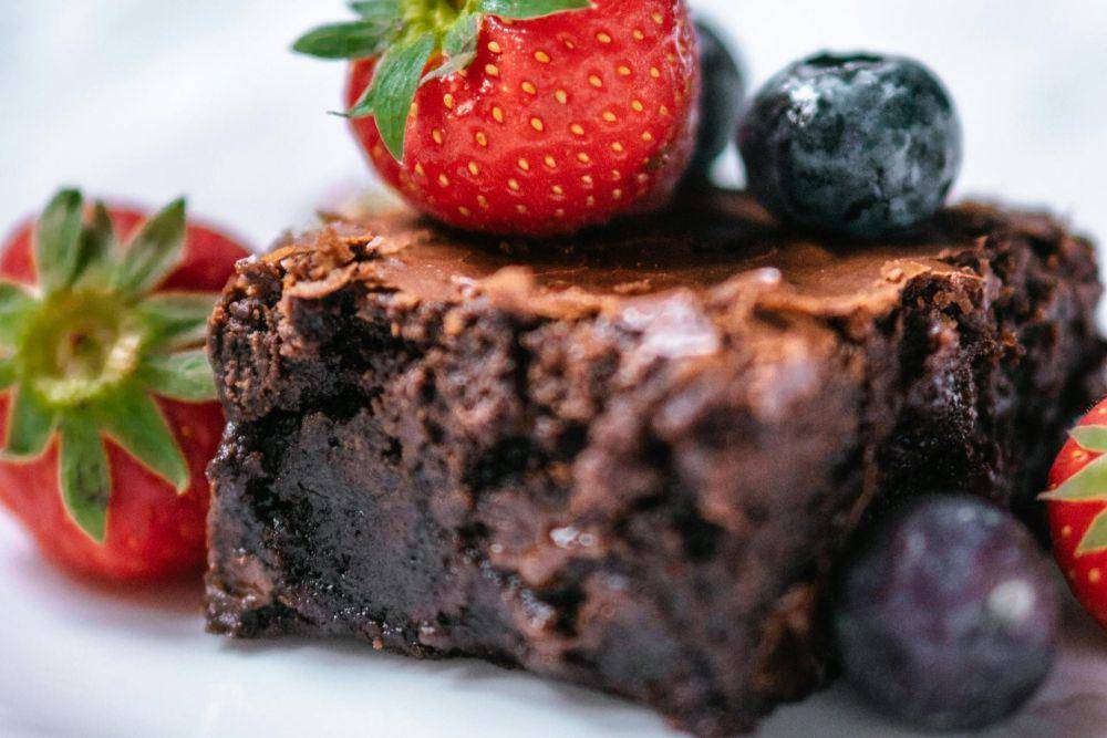Potret fudgy brownies 