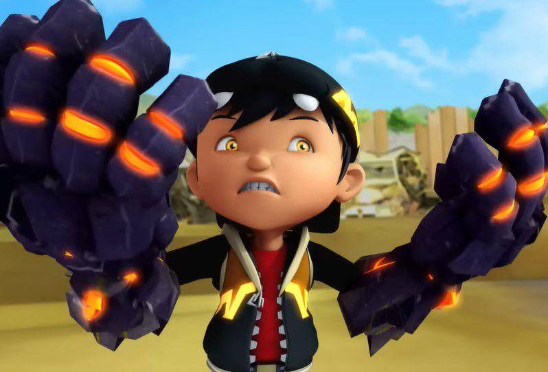 cuplikan BoBoiBoy tanah (dok. Monsta/BoBoiBoy)
