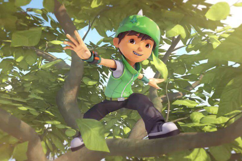 cuplikan BoBoiBoy daun (dok. Monsta/BoBoiBoy)