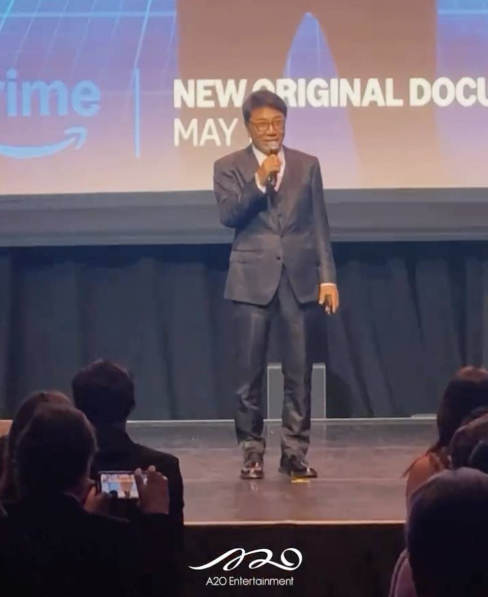 momen premiere film dokumenter Lee Soo Man (instagram.com/a2o_channel)