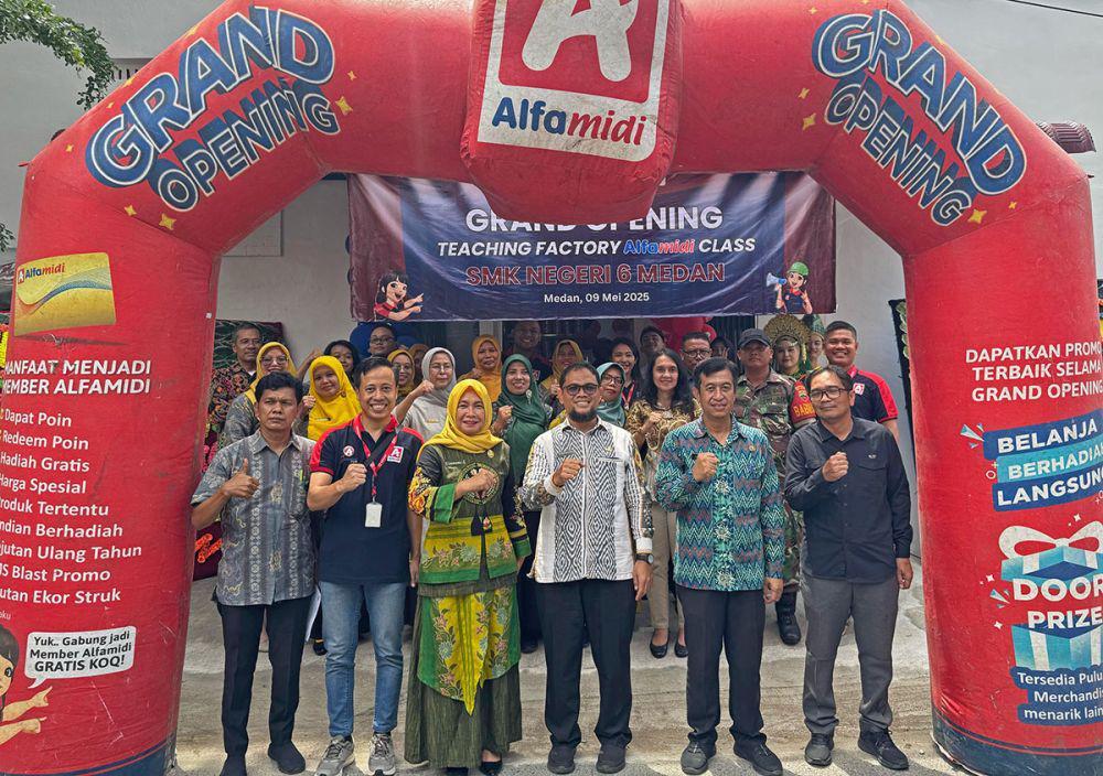 Alfamidi Resmikan Teaching Factory 'Alfamidi Class' di SMKN 6 Medan (Dok. IDN Times)