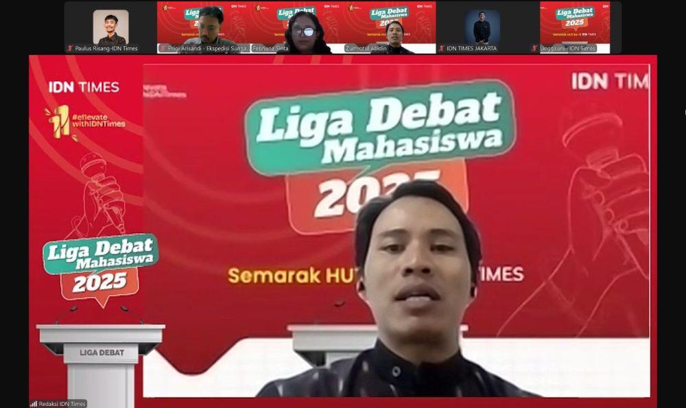 IDN Times kembali menyelenggarakan Liga Debat Mahasiswa 2025 pada 14 Mei-17 Juni 2025 dalam rangka HUT Ke-11 IDN Times. (IDN Times/Anggun Puspitoningrum)