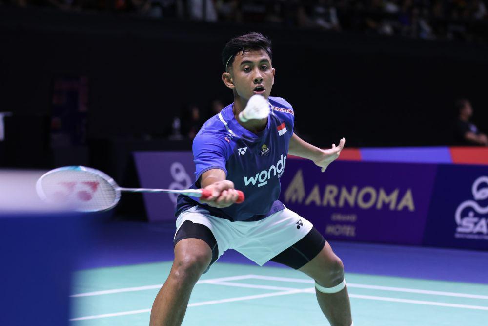 Tunggal putra muda Indonesia, Alwi Farhan memenangkan laga 32 besar Thailand Open 2025 (dok.PP PBSI)