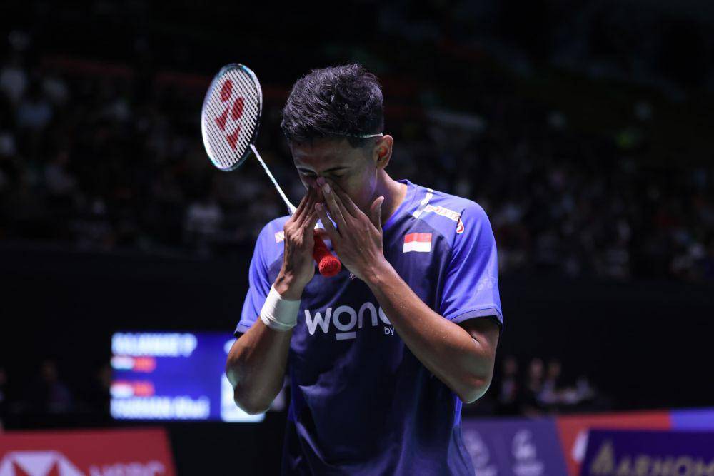Tunggal putra muda Indonesia, Alwi Farhan memenangkan laga 32 besar Thailand Open 2025 (dok.PP PBSI)