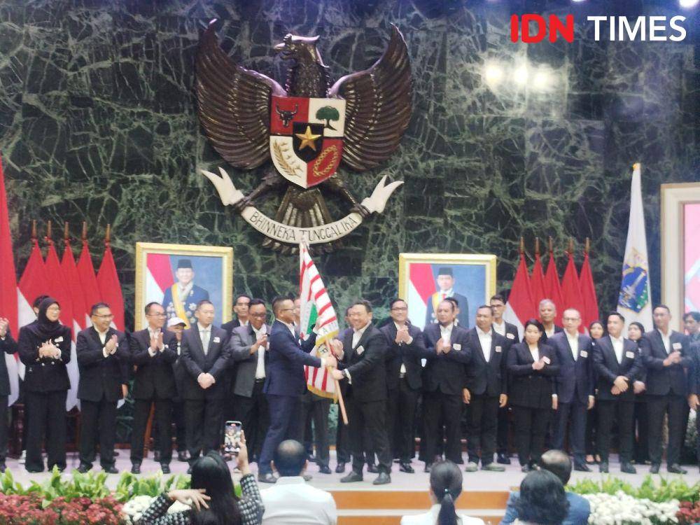 Pelantikan pengurus Pordasi DKI Jakarta periode 2025 sampai 2029. (IDN Times/Sandy Firdaus)