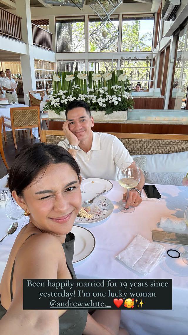 anniversary Nana Mirdad dan Andrew White (Instagram.com/nanamirdad_)
