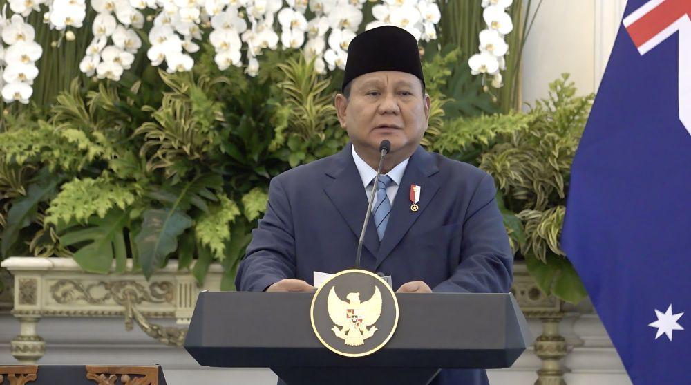 Presiden Prabowo Subianto melakukan pertemuan bilateral dengan Perdana Menteri Australia Anthony Albanese di Istana Merdeka, Jakarta, pada Kamis (15/5). (dok. Tim Komunikasi Prabowo)