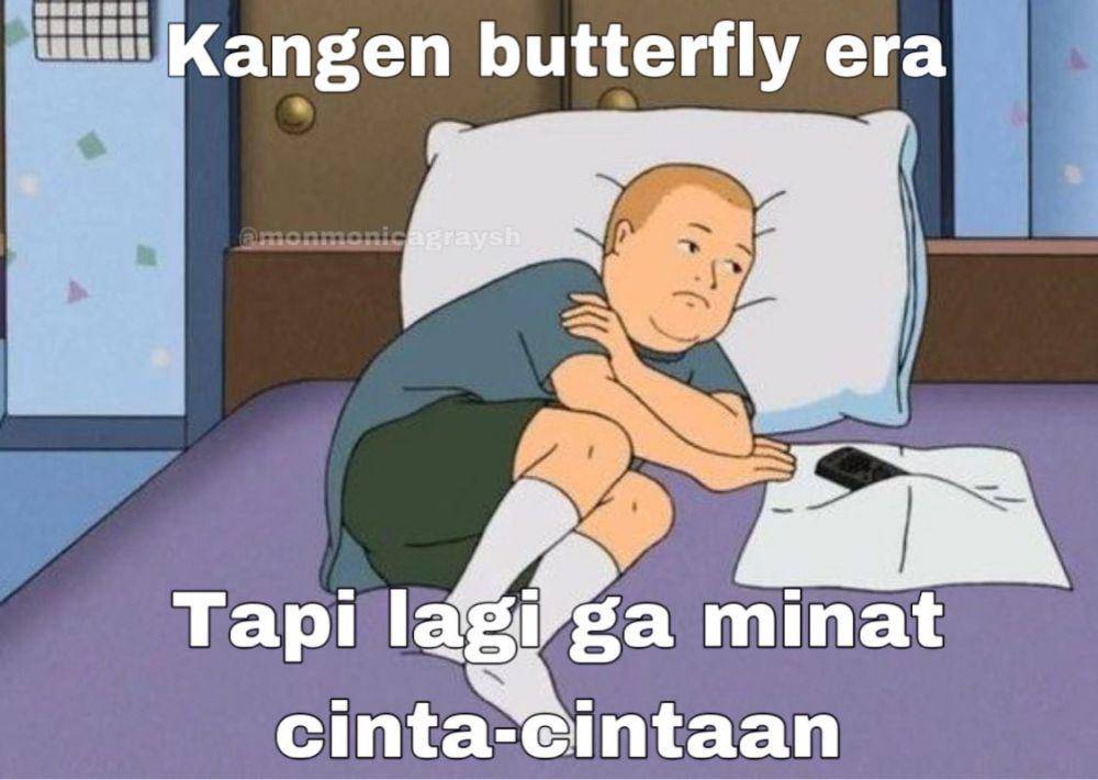Meme kocak lagi murung (x.com/monmonicagraysh)