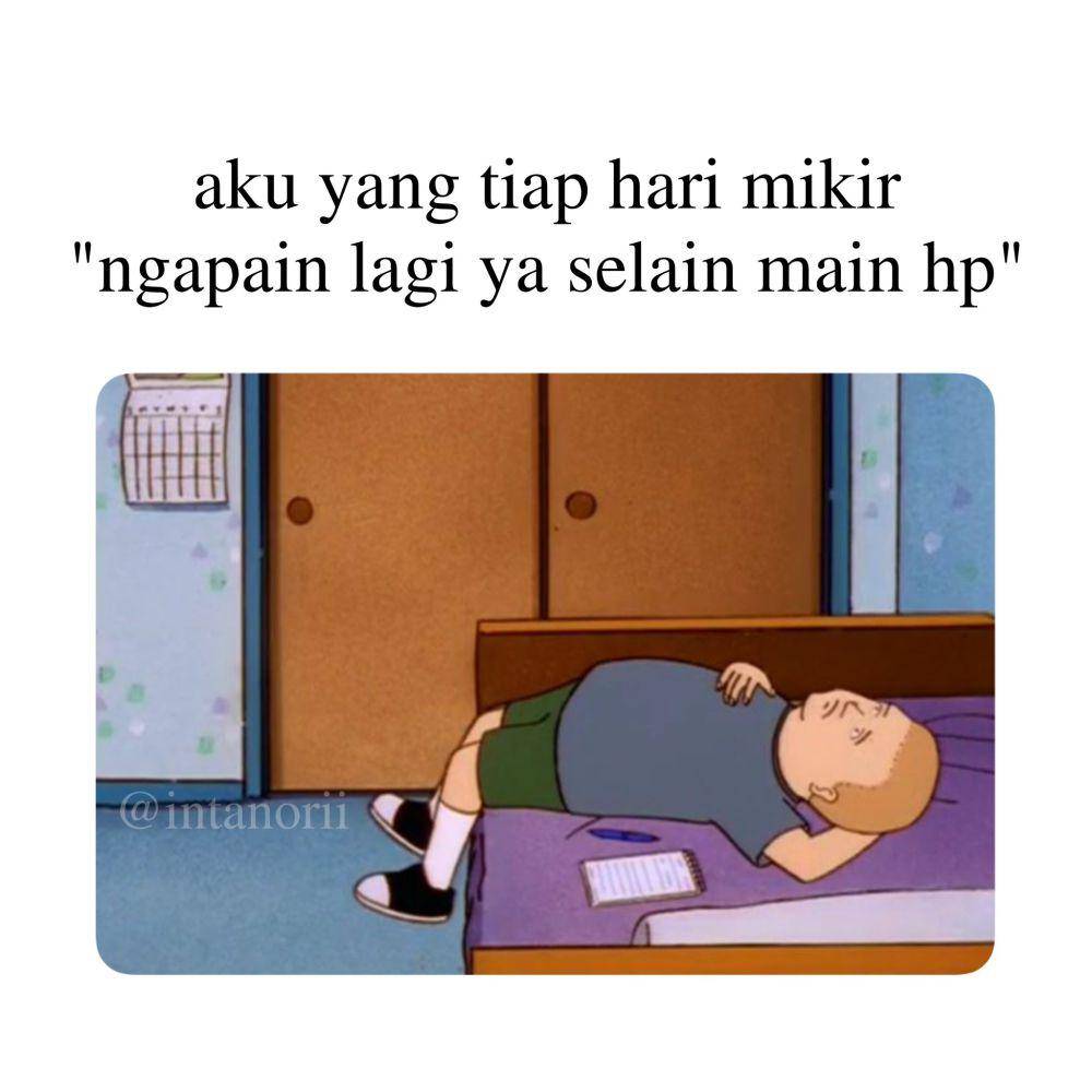 Meme kocak lagi murung (x.com/intanorii)