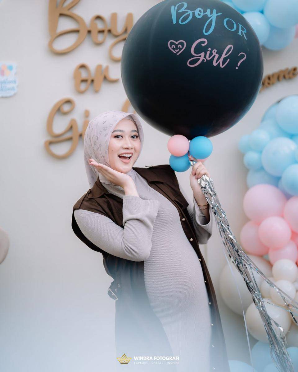 potret gender reveal istri Danang Pradana (danang_official91)