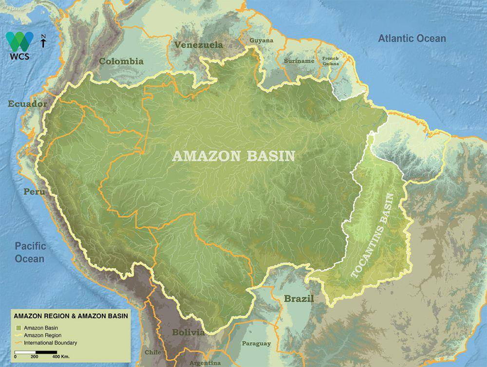 Peta Sungai Amazon (thingsguyana.com)