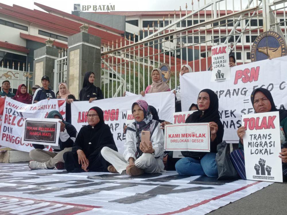 Usai Serahkan Surat ke BP Batam, Warga Rempang Diusir Polisi