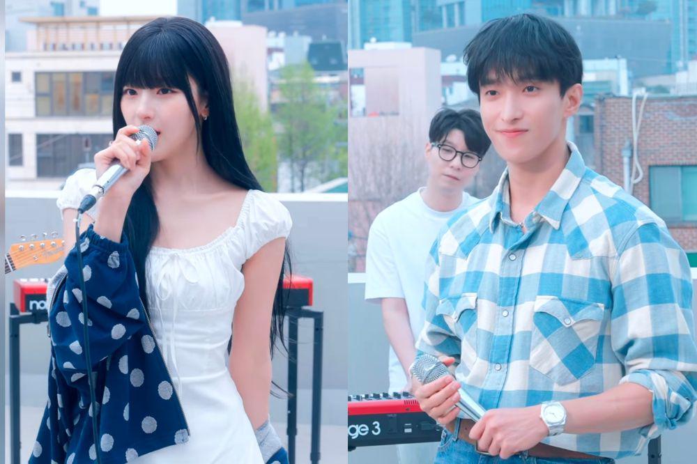 Haneul KISS OF LIFE dan DK SEVENTEEN (instagram.com/toreachyou_10cm)