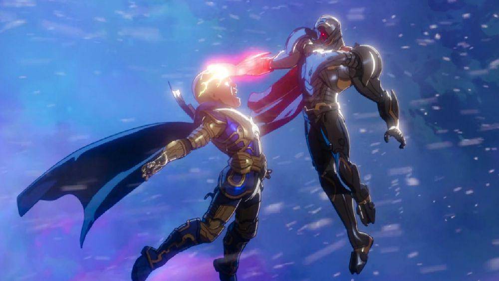 Infinity Ultron mengalahkan The Watcher (dok. Marvel Studios/What If...?)
