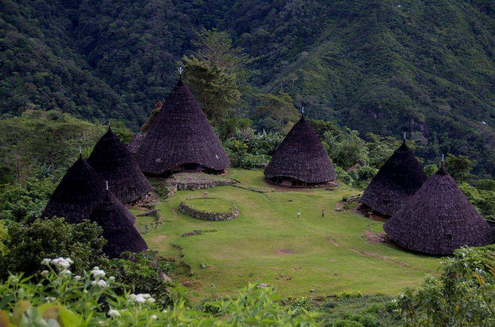 ilustrasi desa Wae Rebo (pixabay.com/MahmurMarganti)