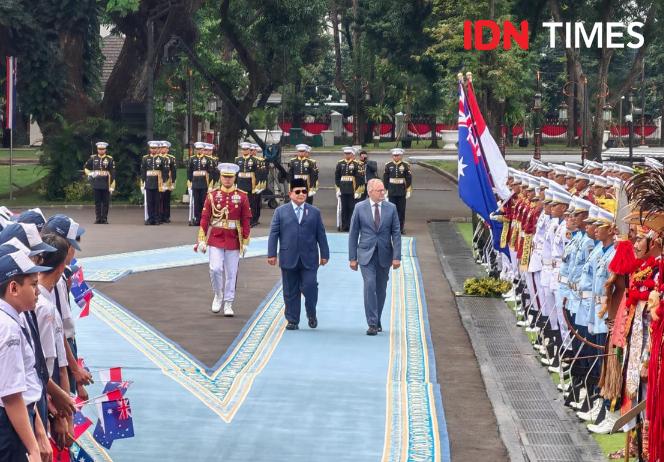 19 Dentuman Meriam Sambut PM Australia Albanese di Istana Merdeka
