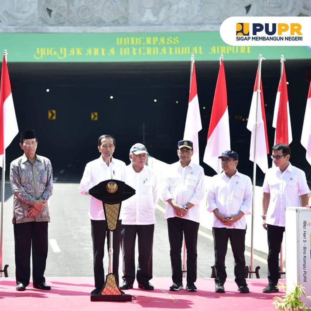 potret peresmian Underpass Yogyakarta International Airport (YIA) (instagram.com/kementerianpu)