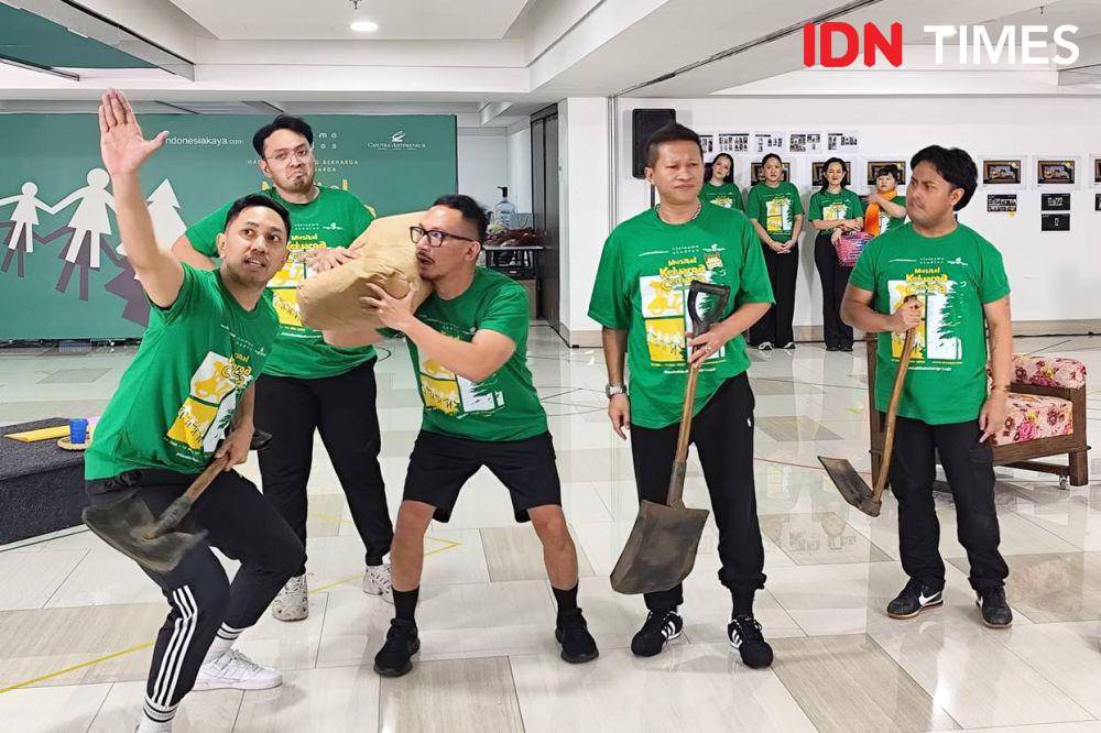 Rehearsal Musikal Keluarga Cemara di Ciputra Artpreneur Theatre, Jakarta, Rabu (14/5/25) (dok. IDN Times/Shandy Pradana)