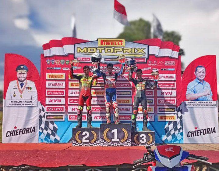 Pembalap Binaan Indako Borong Podium Kejurnas Motoprix Region Sumatera