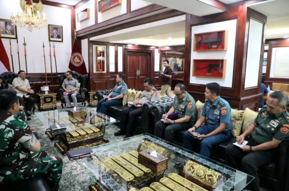 Bicara Pertahanan Nasional, Lemhanas Kunjungi Menhan