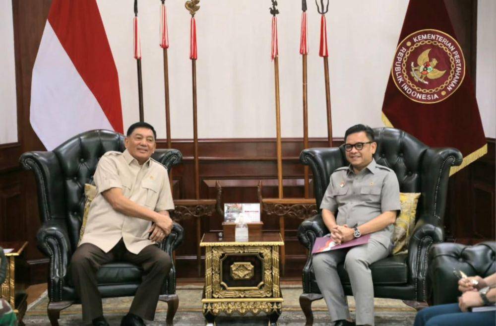 Bicara Pertahanan Nasional, Lemhanas Kunjungi Menhan (IDN Times/istimewa)