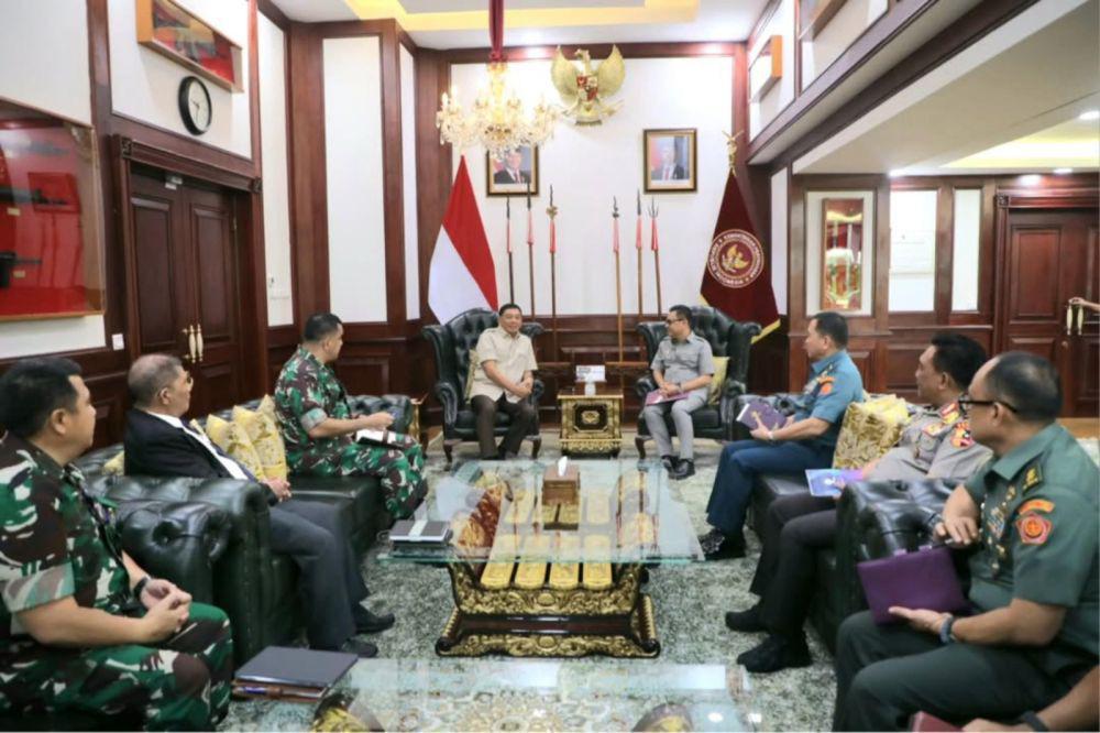 Bicara Pertahanan Nasional, Lemhanas Kunjungi Menhan (IDN Times/istimewa)