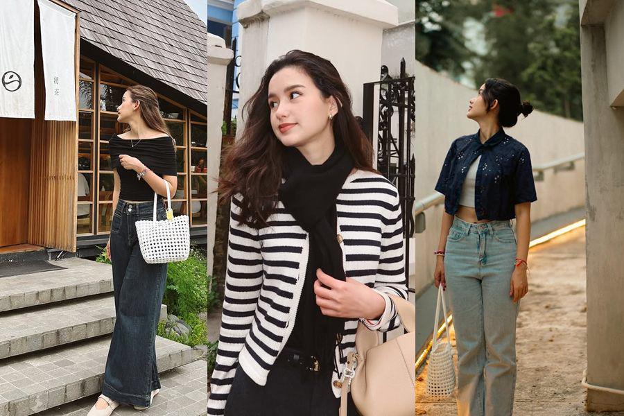 mix and match outfit hitam ala Sarah Menzel (instagram.com/ssarah_menzel)