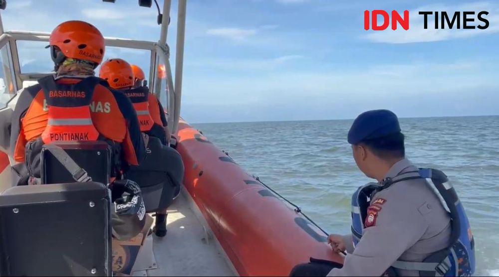 Faktor cuaca jadi kendala pencarian orang hilang di perairan Kubu Raya. (IDN Times/istimewa).