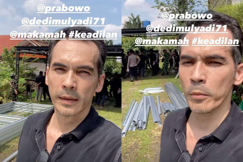 Rumah Atalarik Syah Dibongkar karena Sengketa Tanah