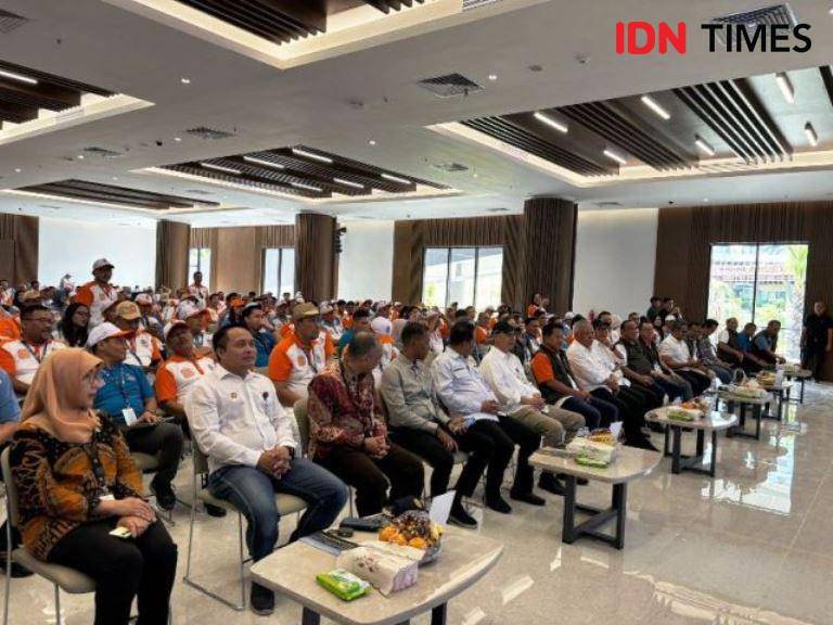 500 orang lebih anggota REI dapatkan penjelasan investasi pembangunan di IKN (IDN Times/Ervan)