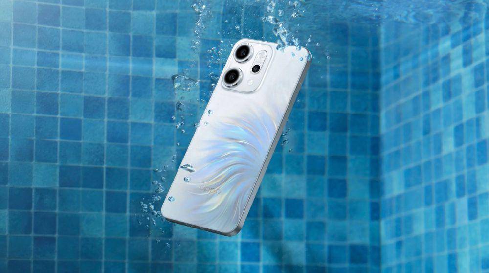 ilustrasi OPPO Reno14 series yang kedap air (oppo.com)