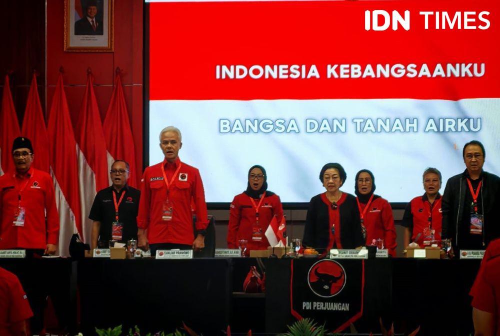 Ketua Umum PDIP, Megawati Soekarnoputri memberikan pembekalan untuk Kepala/Wakil Kepala Daerah kader PDI Perjuangan se-Indonesia Pemenangan 2024 (IDN Times/Ilman Nafi'an)