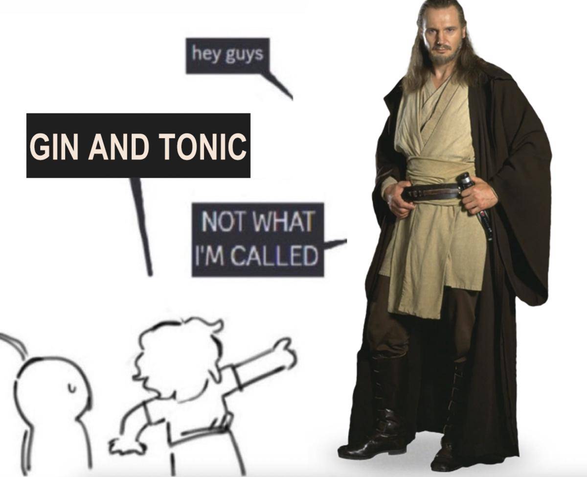 Qui-Gon Jinn diplesetkan jadi Gin and Tonic - @rydirium