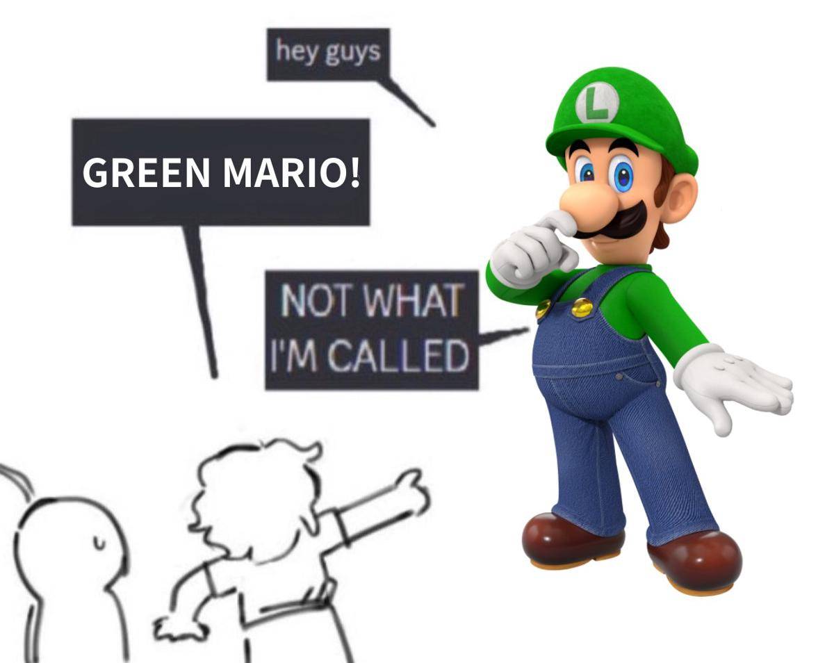 Luigi yang sering dipanggil Mario hijau