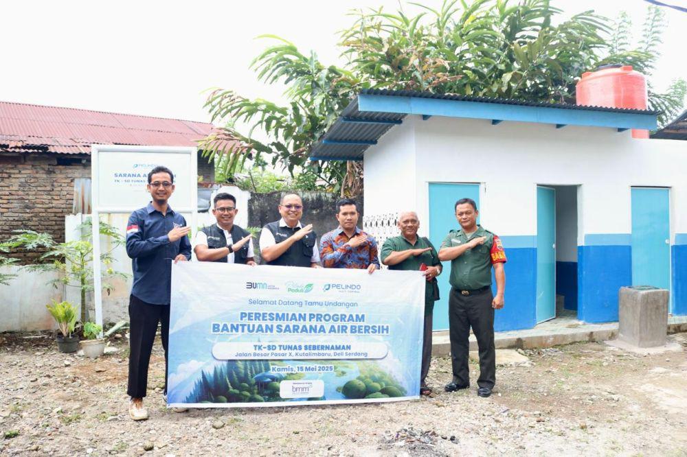 SPMT Bangun Sumur Bor dan Sanitasi Layak untuk TK-SD Tunas Sebernaman