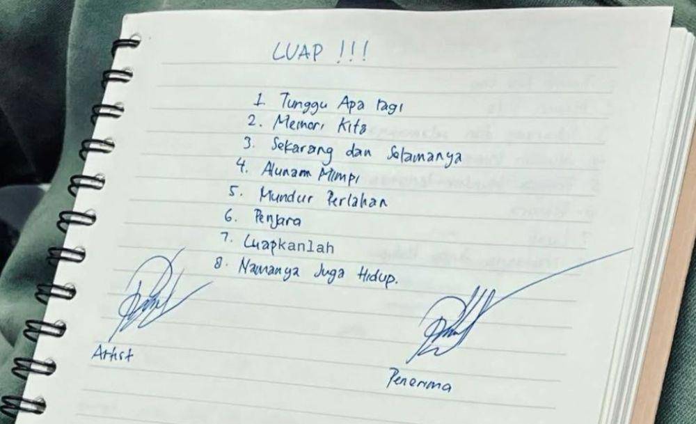Daftar lagu album Luap milik Nyoman Paul (Instagram/manpaulro)